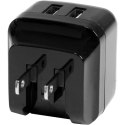 Wall Charger Startech USB2PACBK Black