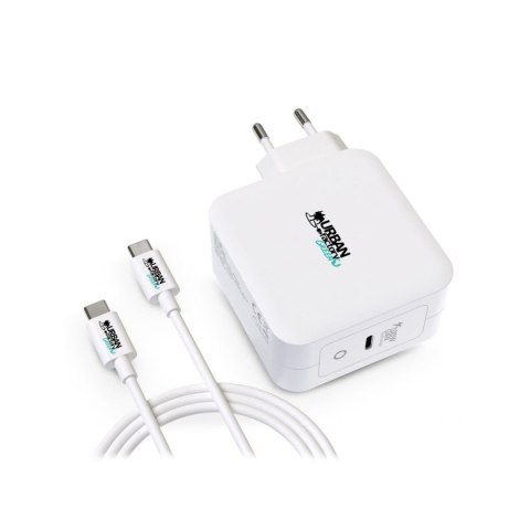 Wall Charger + USB C Cable Urban Factory GSC10UF White