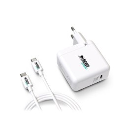 Wall Charger + USB C Cable Urban Factory GSC65UF White