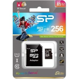 Micro SD Memory Card with Adaptor Silicon Power SP256GBSTXBU1V10SP