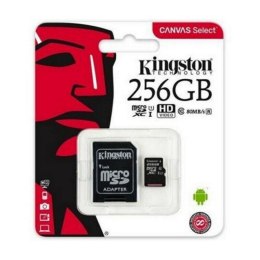 Micro SD Memory Card with Adaptor Kingston SDCS2 100 MB/s - 256 GB