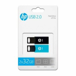 USB stick HP 212 USB 2.0 Blue/Black (2 uds) - 64 GB