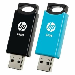 USB stick HP 212 USB 2.0 Blue/Black (2 uds) - 64 GB