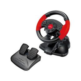 Racing Steering Wheel Esperanza EG103 Pedals Black Red PC PlayStation 3 PlayStation 2