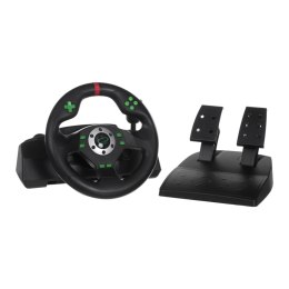 Racing Steering Wheel Esperanza EGW101 Pedals Black Green PlayStation 3