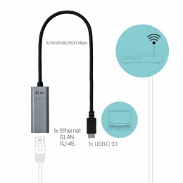 USB to Ethernet Adapter i-Tec C31METAL25LAN