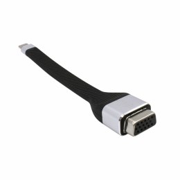 USB C to VGA Adapter i-Tec C31FLATVGA60HZ FHD Flexible Black