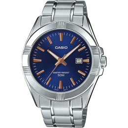Men's Watch Casio Blue Silver (Ø 43,5 mm)