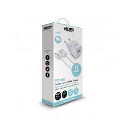 Wall Charger + USB-C Cable Urban Factory PSC25UF White 12 W