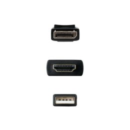 DisplayPort to HDMI Cable NANOCABLE 10.15.4352 Black 1,8 m 4K Ultra HD