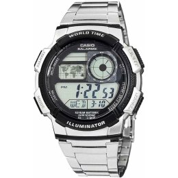 Men's Watch Casio AE-1000WD-1AVEF Digital Acrylic Black Grey Silver (Ø 45 mm)