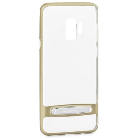 Mercury Dream Bumper - Case for Samsung Galaxy S9 with metal stand (Gold)