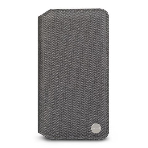 Moshi Overture - Case for iPhone Xs Max with card holder + stand up (Herringbone Gray)