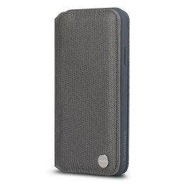 Moshi Overture - Case for iPhone Xs Max with card holder + stand up (Herringbone Gray)