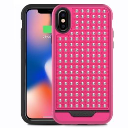 Zizo Star Diamond Hybrid Cover for iPhone X (Pink/Black)