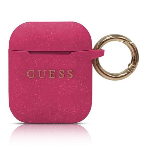 Guess Silicone Case - Case AirPods (Fuchsia)