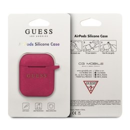 Guess Silicone Case - Case AirPods (Fuchsia)