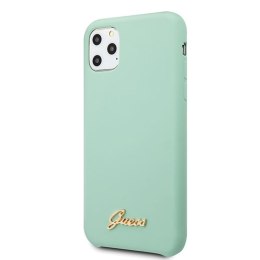 Guess Silicone Vintage - Case for iPhone 11 Pro Max (zielony)