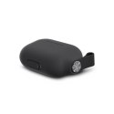 Moshi Pebbo Case for AirPods Pro with Detachable Wrist Strap and LintGuard™ Protection - Shadow Black