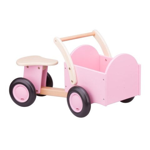 New Classic Toys - Pink wooden cargo bike