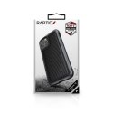 X-Doria Raptic Lux - Aluminum Case for iPhone 12 Pro Max (Drop test 3m) (Black Carbon Fiber)