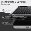 X-Doria Raptic Lux - Aluminum Case for iPhone 12 Pro Max (Drop test 3m) (Black Carbon Fiber)