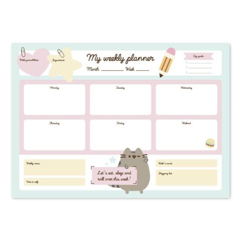 Pusheen - Weekly planner from the Foodie collection