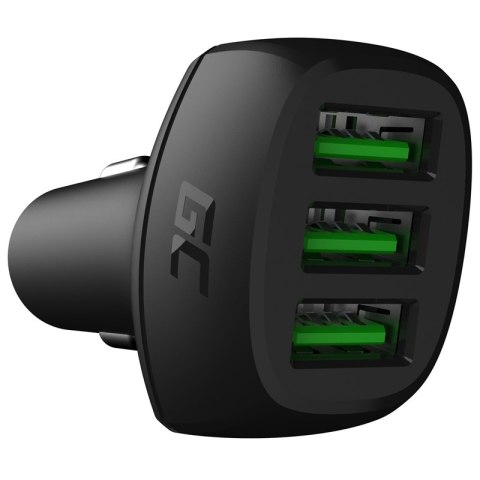 Green Cell In-Car Charger GC PowerRide 54W 3xUSB 18W with Ultra Charge technology