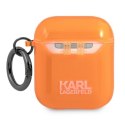 Karl Lagerfeld Choupette Head - Case for Airpods (fluo orange)