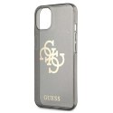 Guess Glitter 4G Big Logo - Case for iPhone 13 mini (Black)