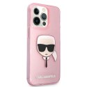 Karl Lagerfeld Karl's Head Glitter - Case for iPhone 13 Pro Max (Pink)