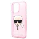 Karl Lagerfeld Karl's Head Glitter - Case for iPhone 13 Pro Max (Pink)