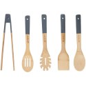 Alpina - Bamboo kitchen utensil set 5 pcs. (Graphite)