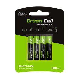Green Cell 4x AAA HR03 Batteries 800mAh