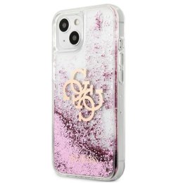 Guess Liquid Glitter 4G Big Logo - Case for iPhone 13 mini (Pink)