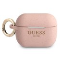 Guess Silicone Glitter Est - Case for Airpods (Pink)