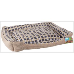 Soft bed sofa for a dog 90 x 70 x 20 cm, size XL (beige)