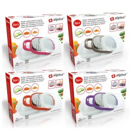 Alpina - multifunction grater with container (pink)