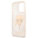 Karl Lagerfeld Karl's Head Glitter - Case for iPhone 13 Pro (Gold)