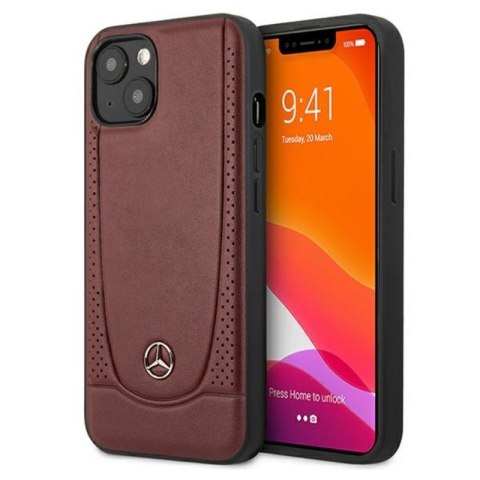 Mercedes Leather Urban - Case for iPhone 13 mini (Red)