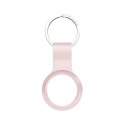 PURO ICON Case - Silicone keychain for Apple AirTag (pink sand)