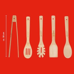 Alpina - Bamboo kitchen utensil set 5 pcs (Grey)