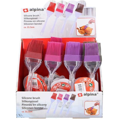 Alpina - silicone brush for marinating dishes 21 cm (pink)