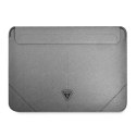 Guess Saffiano Triangle Logo Sleeve - Notebook case 16" (Silver)