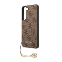 Guess 4G Charms Collection - Case for Samsung Galaxy S23 (Brown)