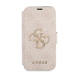 Guess Booktype 4G Big Metal Logo - Case for iPhone 13 Pro (Pink)