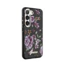 Guess Flower Collection - Case for Samsung Galaxy S23+ (Black)