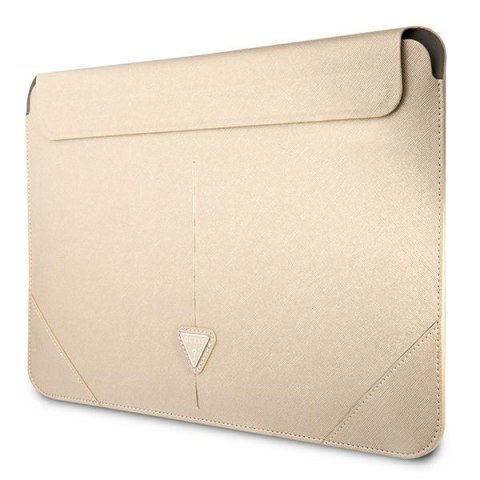 Guess Saffiano Triangle Logo Sleeve - Notebook case 16" (Beige)