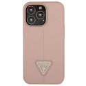 Guess SaffianoTriangle Logo Case - Case for iPhone 13 Pro (pink)