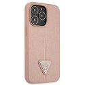 Guess SaffianoTriangle Logo Case - Case for iPhone 13 Pro (pink)